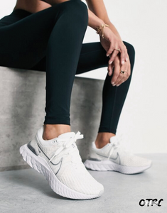 Nike React Infinity Flyknit 3 'WHITE/METALLIC SILVER' WOMEN'S